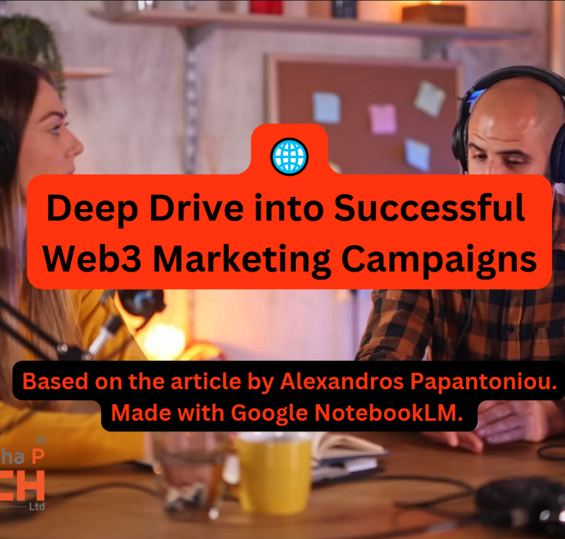 Thumbnail for the "Deep Dive into Successful Web3 Marketing Campaigns" video. The Alpha P Tech logo is shown on the bottom left.